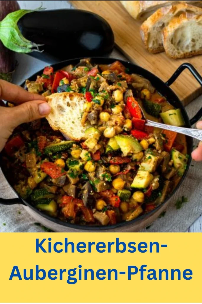 Kichererbsen-Auberginen-Pfanne