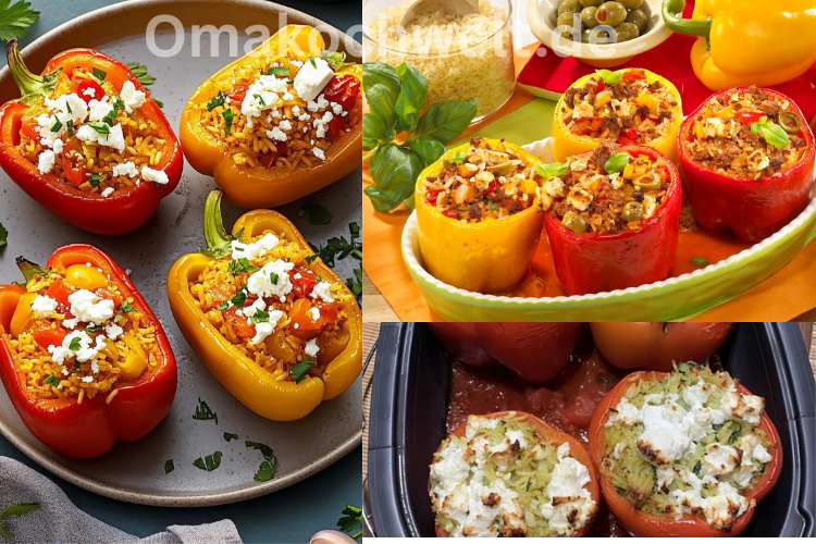 Gefüllte Paprika mit Reis